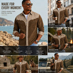 Acid-Wash Long-Sleeve Denim Shirt