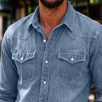 Garment-Dyed Long-Sleeve Shirt