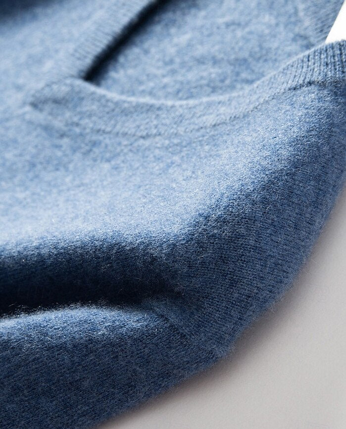 Cashmere V Neck Knitwear Sweater - oukumen