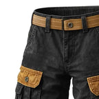Color-Block Cargo Shorts