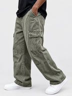 Drawstring Cargo Jeans