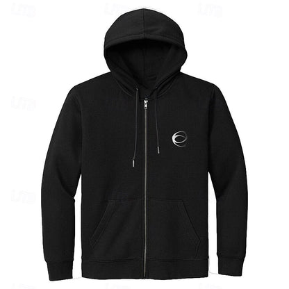 100% Cotton Full Zip Hoodie - oukumen