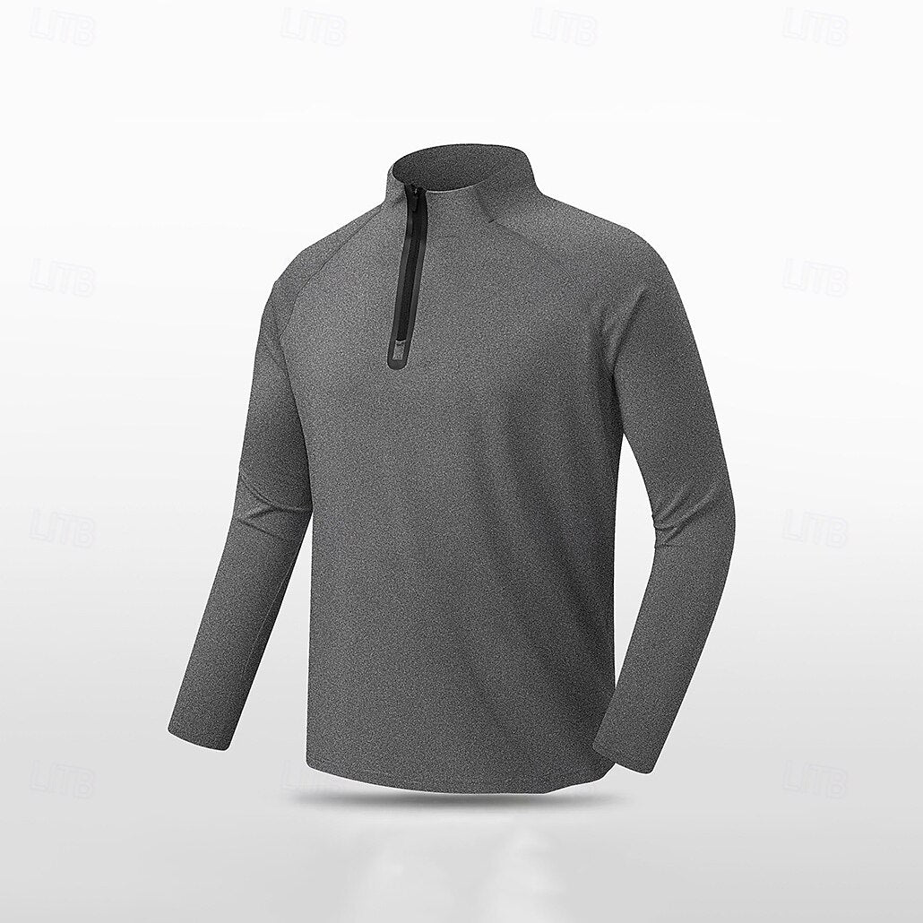 Non Iron Quarter Zip Sweatshirt - oukumen