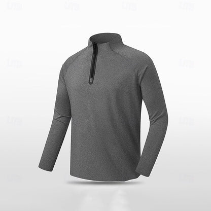 Non Iron Quarter Zip Sweatshirt - oukumen