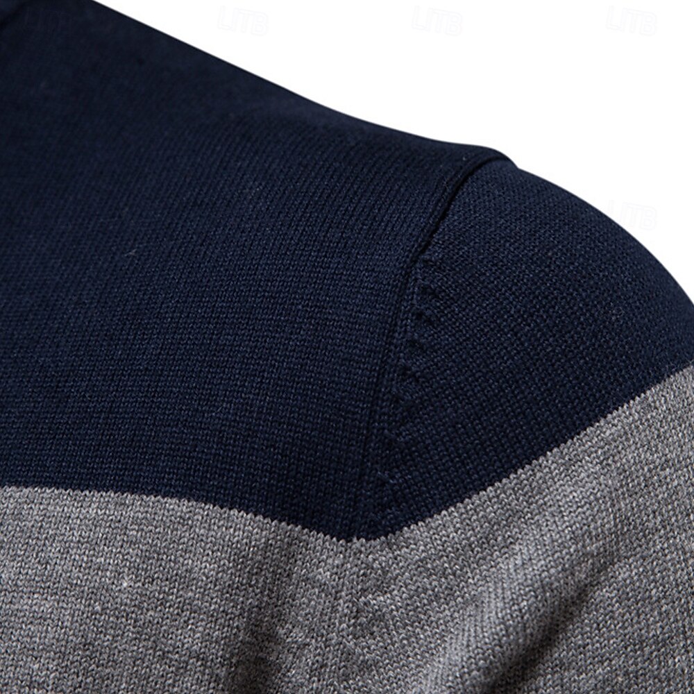 Turndown Collar Knitwear Pullover Sweater - oukumen