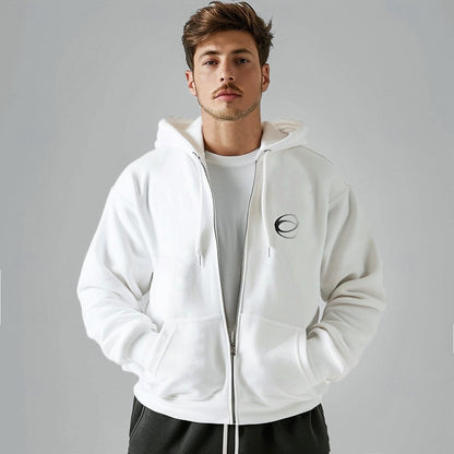 100% Cotton Full Zip Hoodie - oukumen