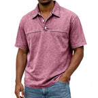 Washed Short-Sleeve Polo Shirt