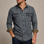 Long-Sleeve Denim Shirt