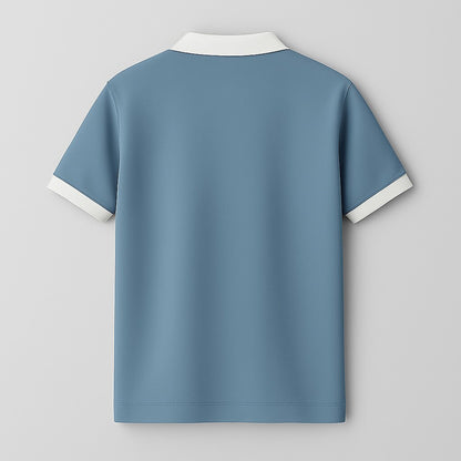 100% Cotton Colorblock Performance Polo - oukumen