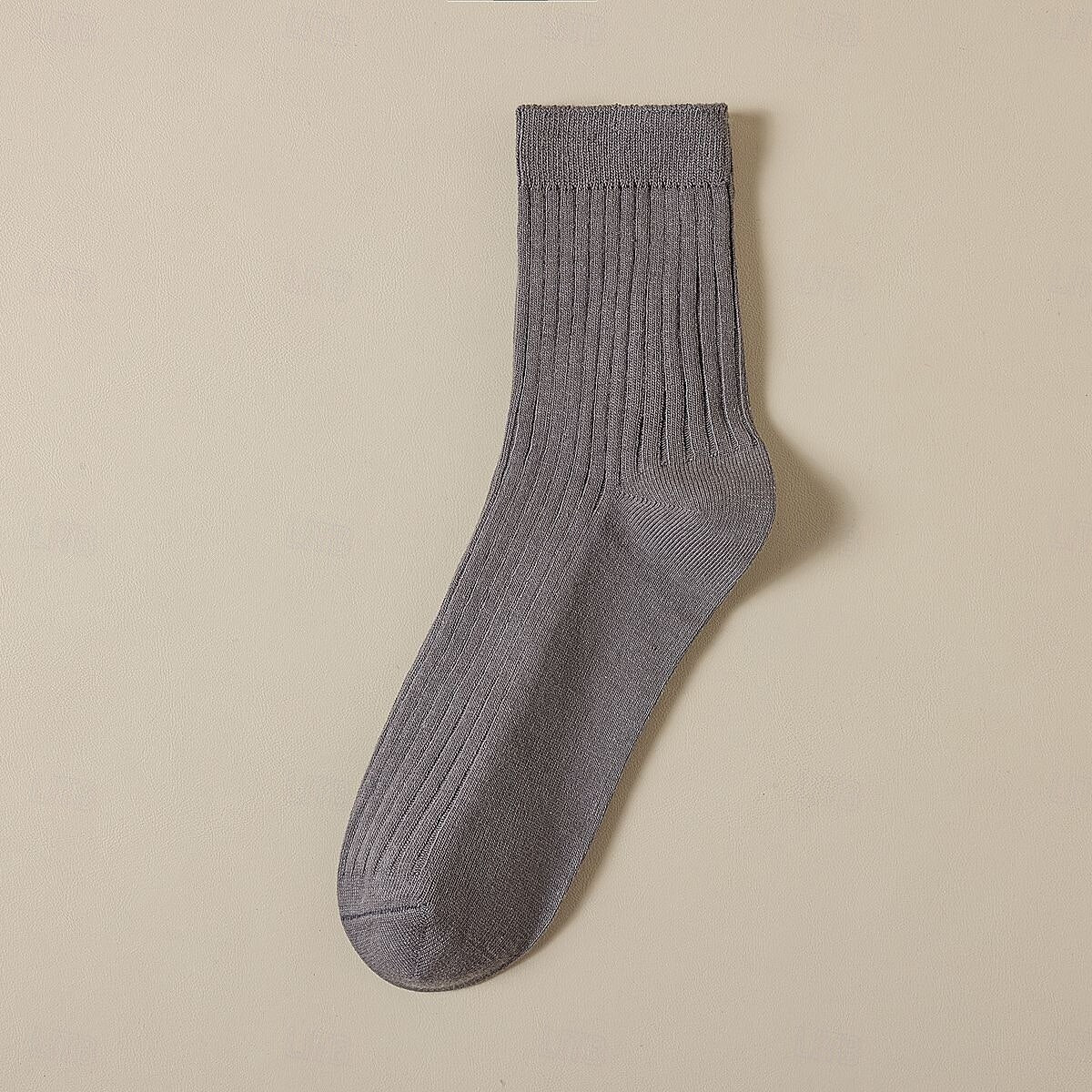 100% Cotton Knitwear Socks - oukumen