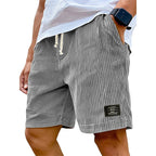 Patch-Pocket Corduroy Shorts