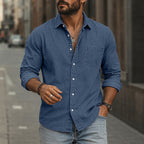 Acid-Wash Long-Sleeve Shirt