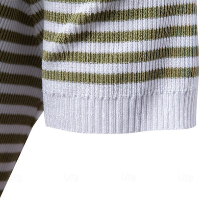 Classic Fit Striped Polo Shirt