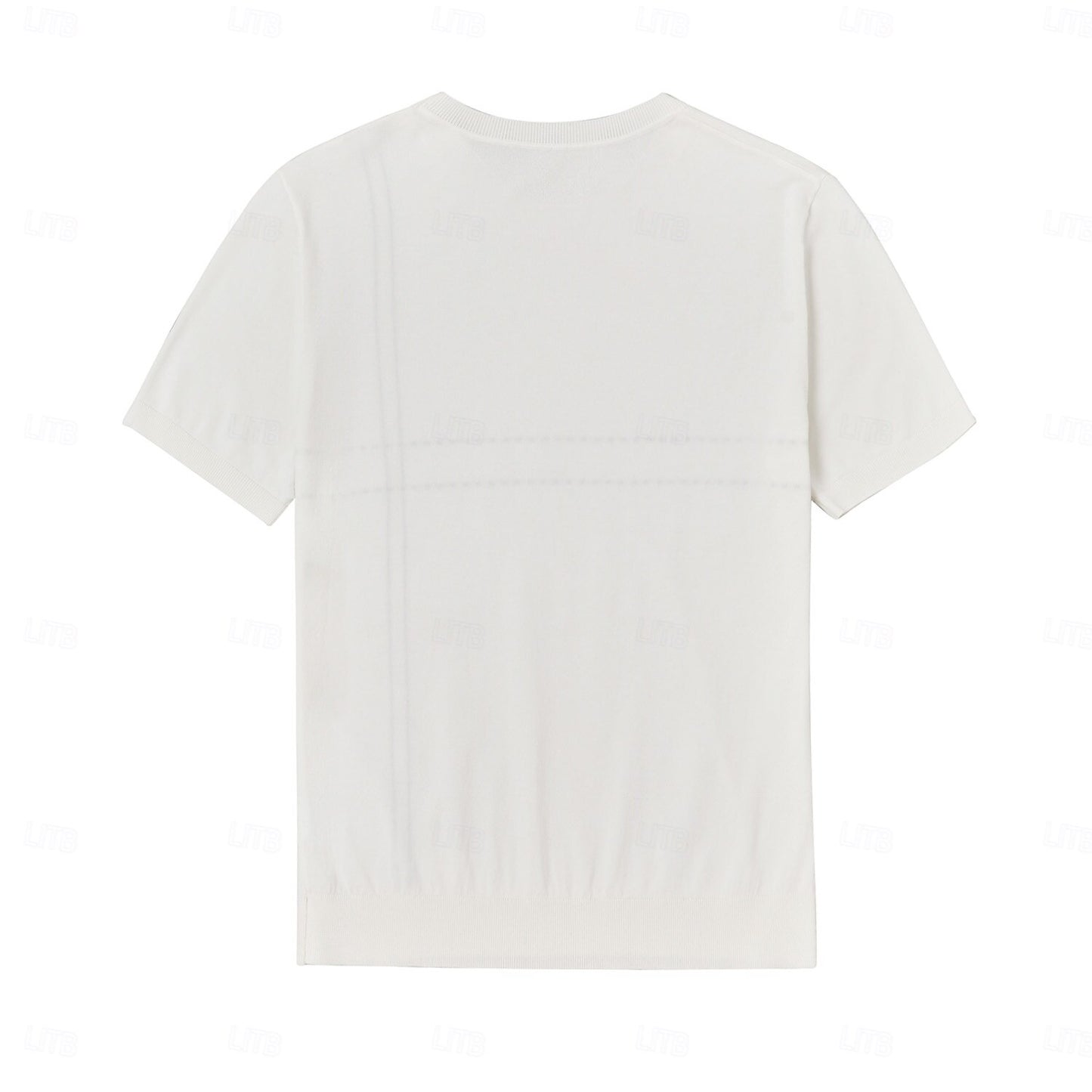 Lyocell Nylon Stripe Knit T-shirt