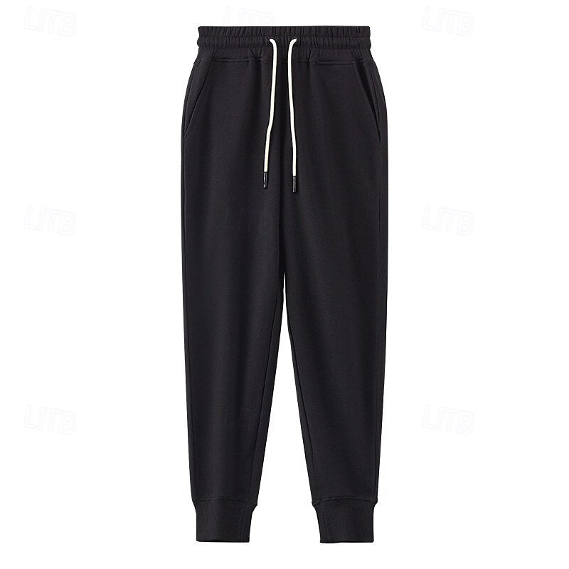 100% Cotton Athletic Pants Active Joggers - oukumen