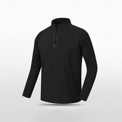 Non Iron Quarter Zip Sweatshirt - oukumen