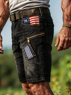 Acid-Wash Shorts
