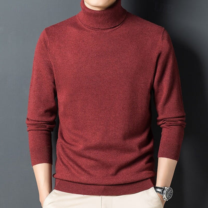 100% Wool Pullover Sweater - oukumen