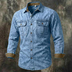 Long-Sleeve Denim Shirt