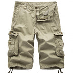 Drawcord-Hem Cargo Shorts