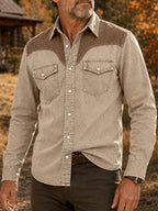 Long-Sleeve Denim Shirt