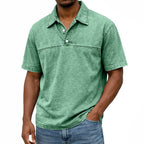 Washed Short-Sleeve Polo Shirt