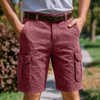 Acid-Wash Cargo Shorts