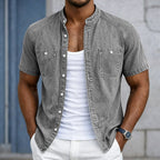 Washed Short-Sleeve Shirt