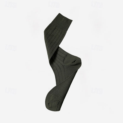 1 Pair Socks Black Red Color - oukumen