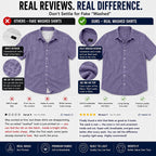Washed Short-Sleeve Denim Shirt