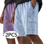 Acid-Wash Shorts
