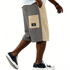 Patch-Pocket Corduroy Shorts
