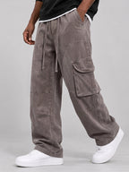 Drawstring Cargo Jeans