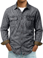 Long-Sleeve Denim Shirt