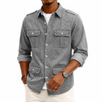 Long-Sleeve Denim Shirt