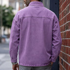 Stand-Collar Zip Polo Shirt