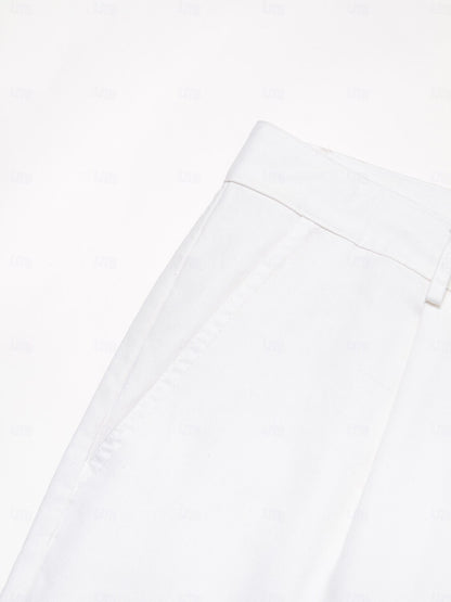 Men's Linen Pants Trousers Summer Pants - oukumen