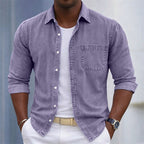 Acid-Wash Long-Sleeve Shirt