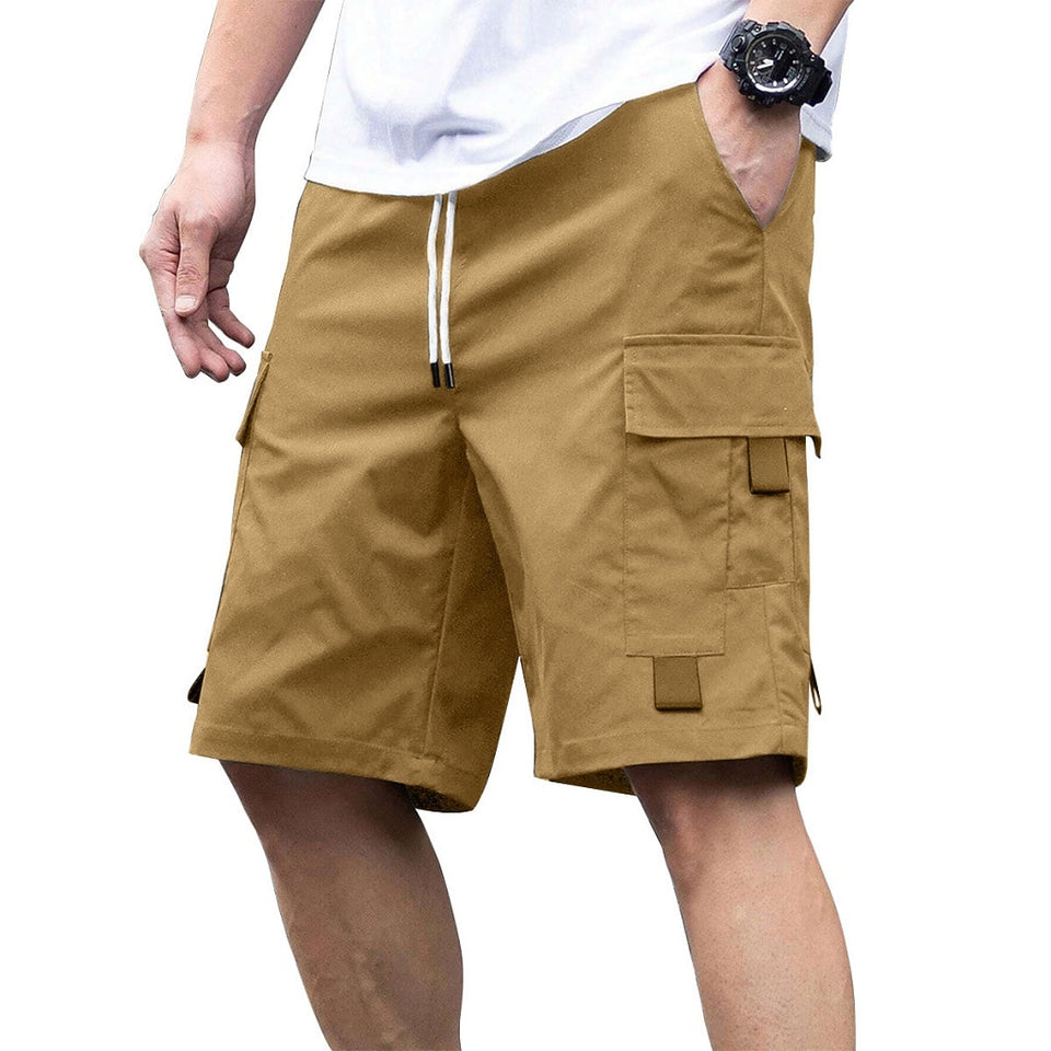 Drawstring Cargo Shorts