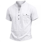 Short-Sleeve Henley Shirt