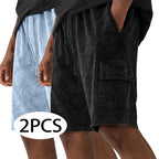 Acid-Wash Shorts