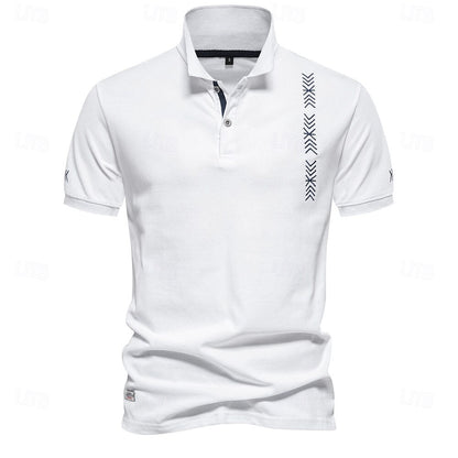 Turndown Short Sleeve Business Polo - oukumen