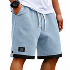 Color-Block Waffle Shorts