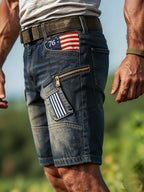 Acid-Wash Shorts