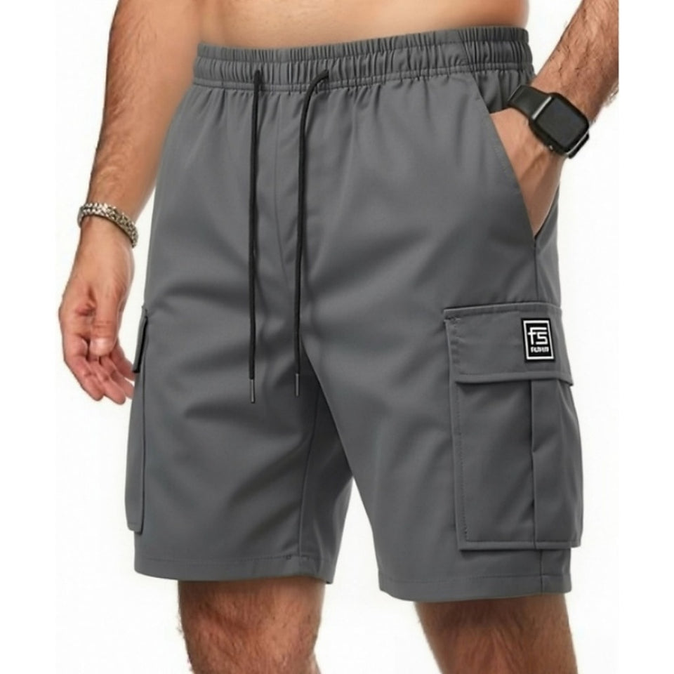 Flap-Pocket Cargo Shorts