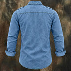 Acid-Wash Long-Sleeve Shirt