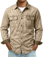 Long-Sleeve Denim Shirt