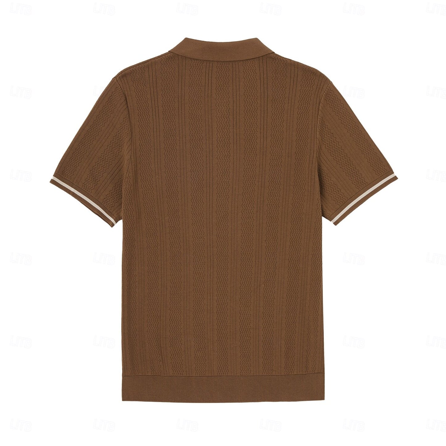 Premium Lyocell Textured Knit Polo