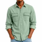 Long-Sleeve Denim Shirt