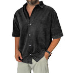 Acid-Wash Short-Sleeve Shirt